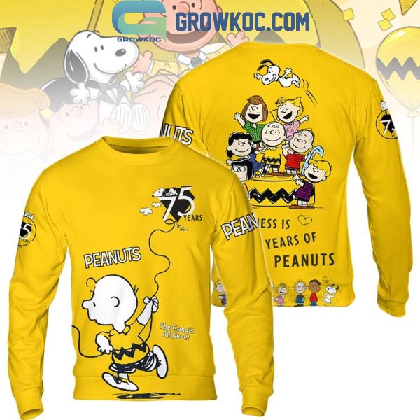 Peanuts The Gang’s All Here 75 Years Of The Memories Hoodie T-Shirt