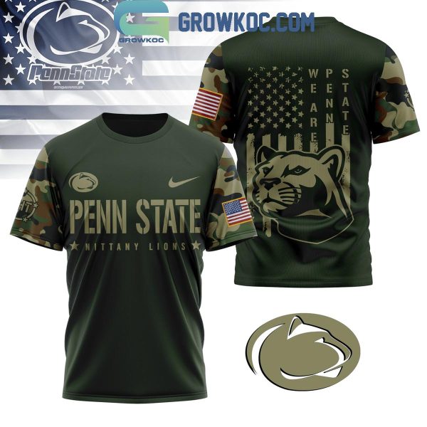 Penn State Nittany Lions Camouflage Soldier Fight For American Freedom Hoodie T-Shirt