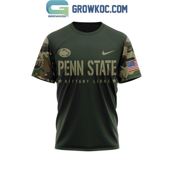 Penn State Nittany Lions Camouflage Soldier Fight For American Freedom Hoodie T-Shirt