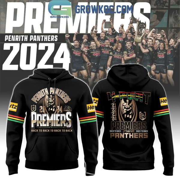 Penrith Panthers 4 Peat 2024 Premiers Hoodie T Shirt