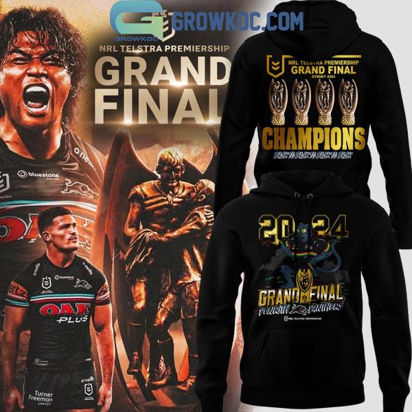 Penrith Panthers NRL Grand Finals Champions 4 Peat Hoodie T Shirt