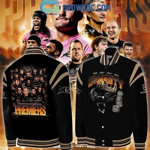 Penrith Panthers Premiers Champions 2024 Dynasty 4th Time Baseball Jacket