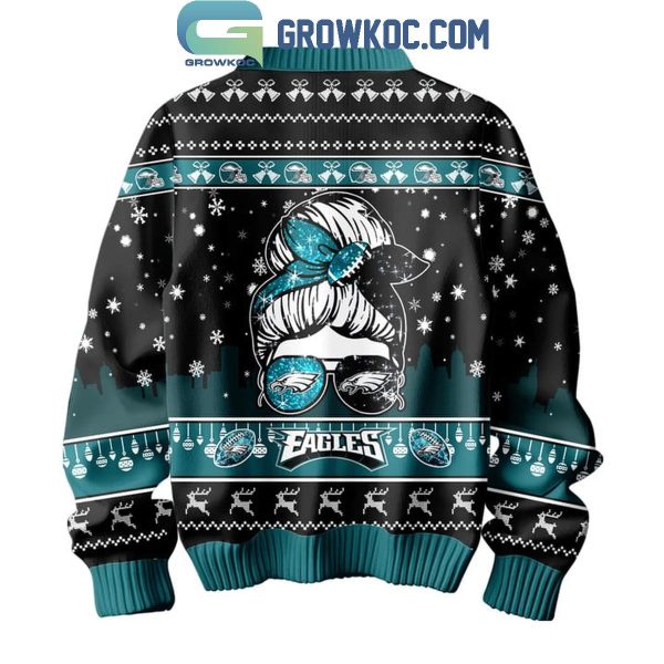 Philadelphia Eagles Smart Woman Loves Her Eagles Christmas Ugly Sweater