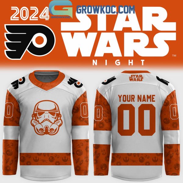 Philadelphia Flyers 2024 Star Wars Night Personalized Hockey Jersey