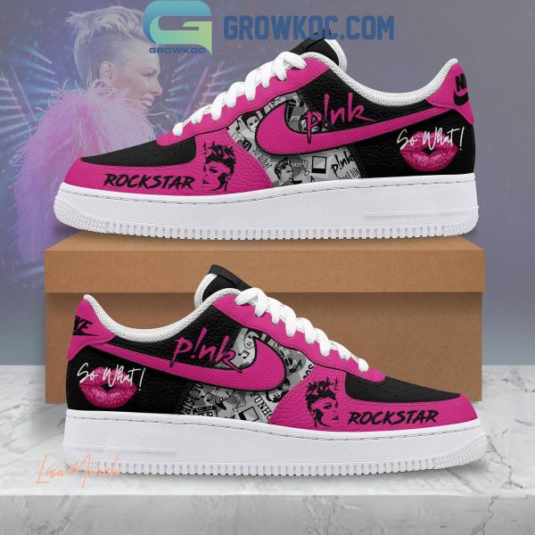 Pink I Am A Rockstar True Fan 2024 Air Force 1 Shoes