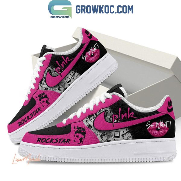 Pink I Am A Rockstar True Fan 2024 Air Force 1 Shoes