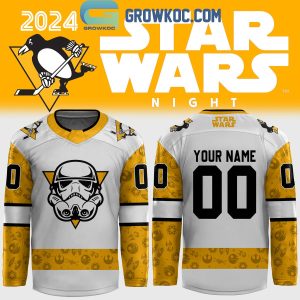 Pittsburgh Penguins 2024 Star Wars Night Personalized Hockey Jersey