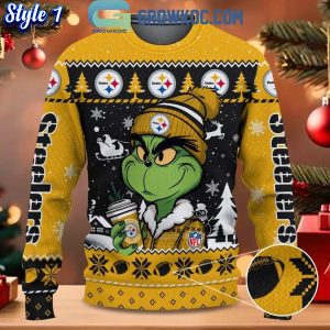 Pittsburgh Steelers Grinch Stolen Christmas 2024 Grinchmas Ugly Sweater