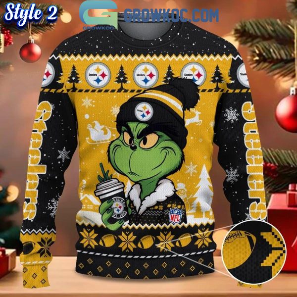 Pittsburgh Steelers Grinch Stolen Christmas 2024 Grinchmas Ugly Sweater