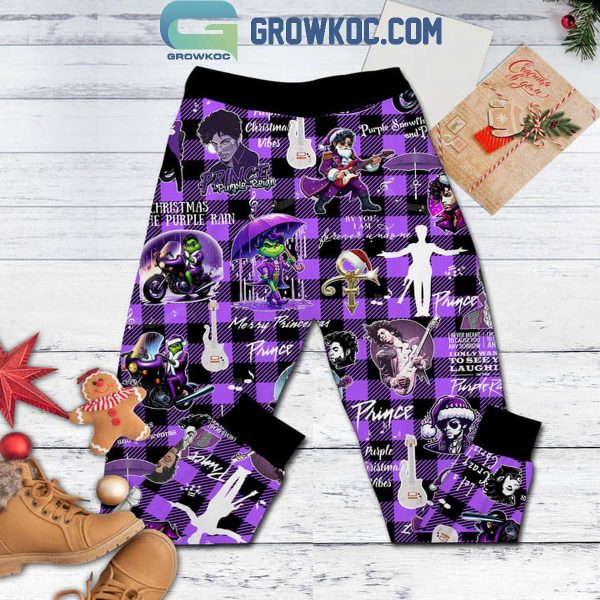 Prince All I Want For Christmas Is Merry Princemas Fleece Pajamas Set