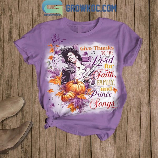 Prince Give Thanks To The Lord For Faith Family Fleece Pajamas Set