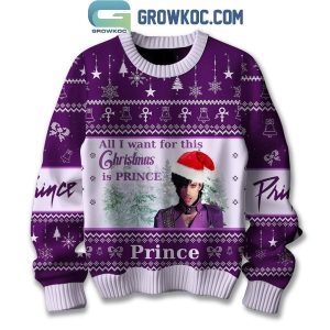 Prince Is All I Want For My Christmas 2024 Ugly Sweater