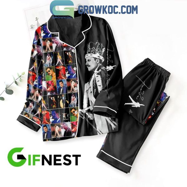 Queen Freddie Mercury The King Christmas Polyester Pajamas Set