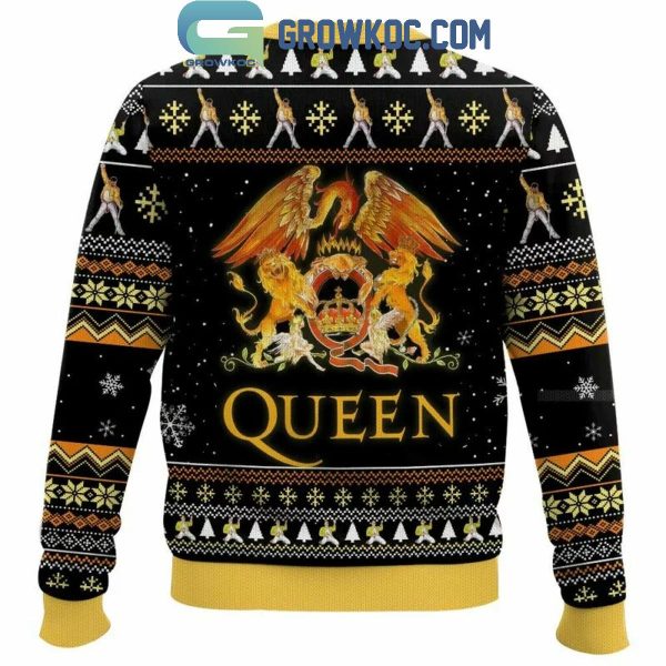 Queen Yes I am Old But I Saw Freddie Mercury On Stage Christmas Ugly Sweater