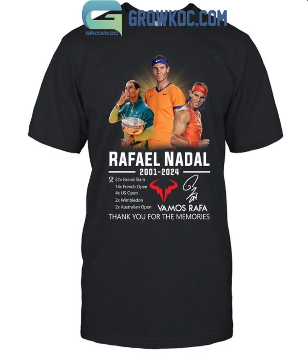 Rafael Nadala Vamos Rafa 2001-2024 Thank You For The Memories T-Shirt