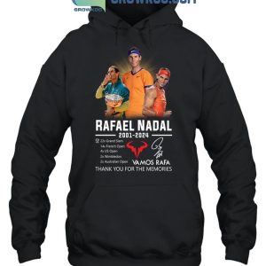 Rafael Nadala Vamos Rafa 2001-2024 Thank You For The Memories T-Shirt