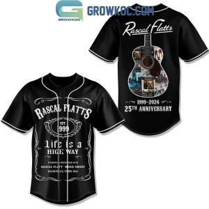 Rascal Flatts 1999-2024 Life Is A High Way 25th Anniversary Baseball Jersey