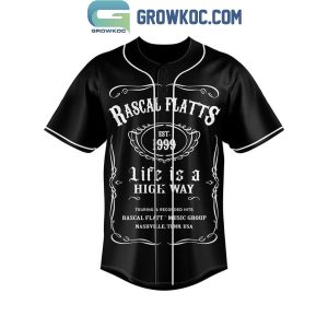 Rascal Flatts 1999-2024 Life Is A High Way 25th Anniversary Baseball Jersey