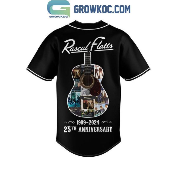 Rascal Flatts 1999-2024 Life Is A High Way 25th Anniversary Baseball Jersey