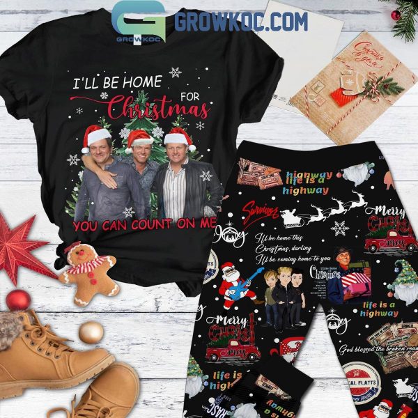 Rascal Flatts I’ll Be Home Christmas Just Count On Me Fleece Pajamas Set