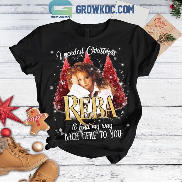 Reba McEntire Finding My Way Back To You Christmas Fleece Pajamas Set