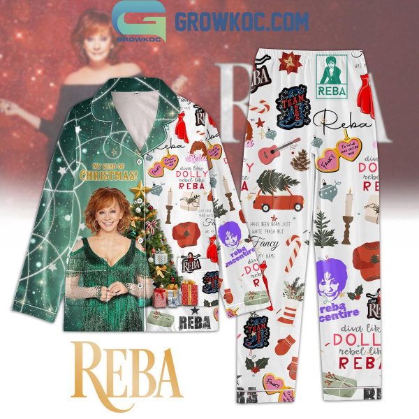 Reba McEntire Rebel Like Reba Christmas Polyester Pajamas Set