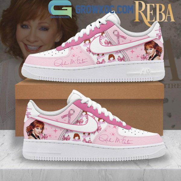 Reba McEntire Warrior Breast Cancer Awareness 2024 Air Force 1 Shoes