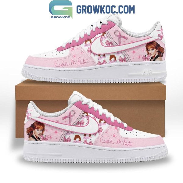 Reba McEntire Warrior Breast Cancer Awareness 2024 Air Force 1 Shoes