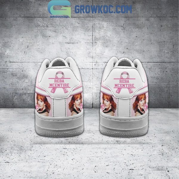 Reba McEntire Warrior Breast Cancer Awareness 2024 Air Force 1 Shoes