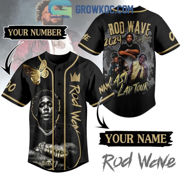 Rod Wave 2024 Last Lap Tour Hard Time Personalized Baseball Jersey