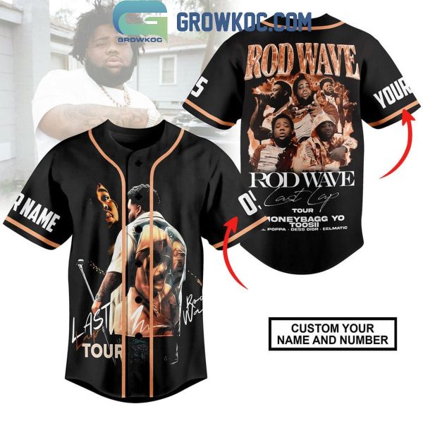 Rod Wave Last Lap Tour Moneybagg Yo Toosii 2024 Personalized Baseball Jersey