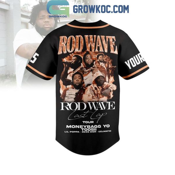 Rod Wave Last Lap Tour Moneybagg Yo Toosii 2024 Personalized Baseball Jersey