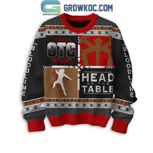 Roman Reigns Head Of The Table WWE Christmas Ugly Sweater