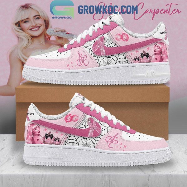 Sabrina Carpenter In Halloween 2024 Beat Breast Cancer Air Force 1 Shoes