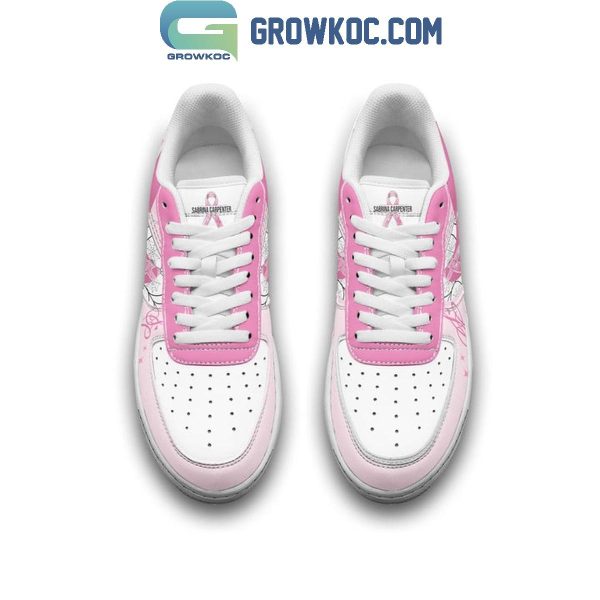 Sabrina Carpenter In Halloween 2024 Beat Breast Cancer Air Force 1 Shoes