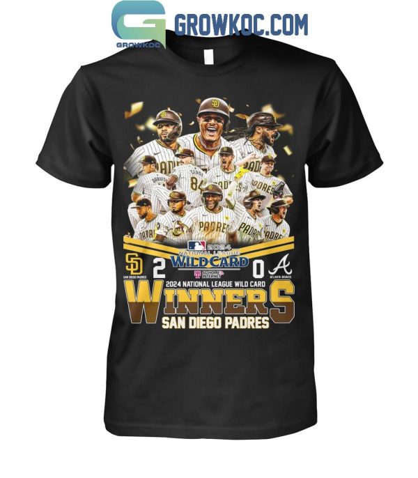 San Diego Padres 2024 National League Wild Card Winner T-Shirt