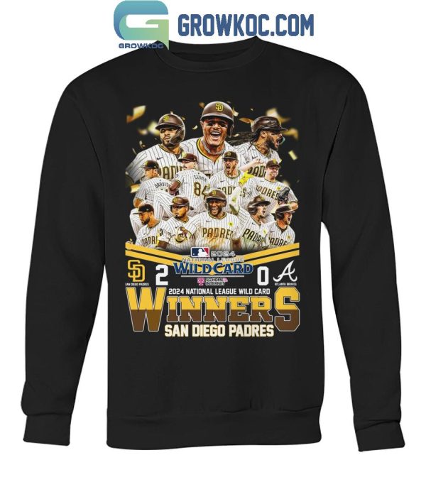 San Diego Padres 2024 National League Wild Card Winner T-Shirt