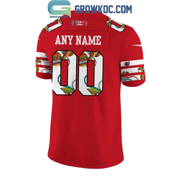 San Francisco 49ers Fiel A Mi Latino Heritage Month Personalized Football Jersey