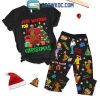 Morgan Wallen 2024 Just Waiting For Christmas Fleece Pajamas Set