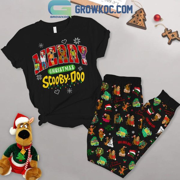 Scooby Doo 2024 Merry Christmas Time For Joy Fleece Pajamas Set