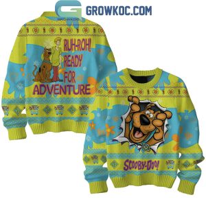 Scooby-Doo Ready For Adventure Ruh-Roh Christmas Ugly Sweater