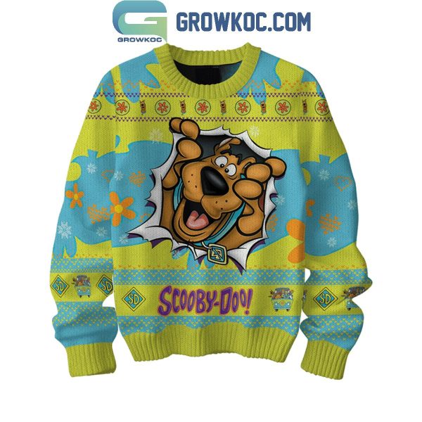 Scooby-Doo Ready For Adventure Ruh-Roh Christmas Ugly Sweater