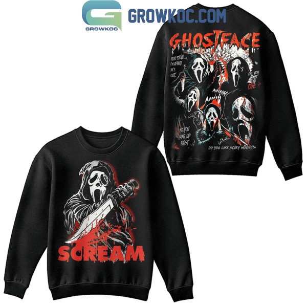 Scream Halloween Ghostface Poor Steve I’m Afraid He’s Out Hoodie T-Shirt