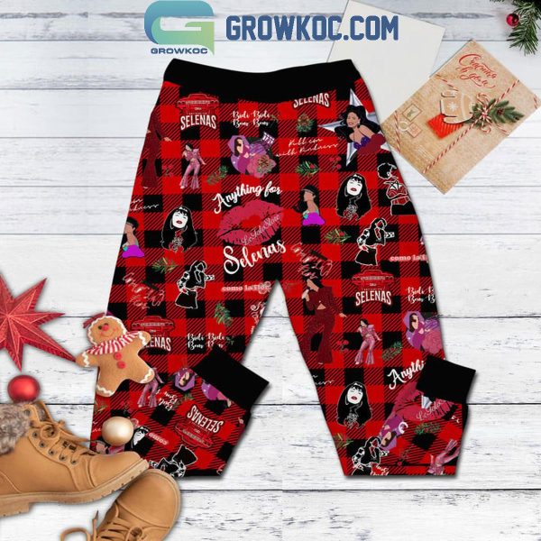 Selena Merry Christmas Merry Selenamas Filled With Love Fleece Pajamas Set