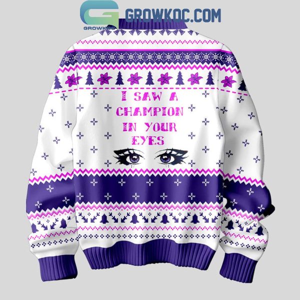 Shakira I Saw A Champion In Eyes Christmas Ugly Sweater