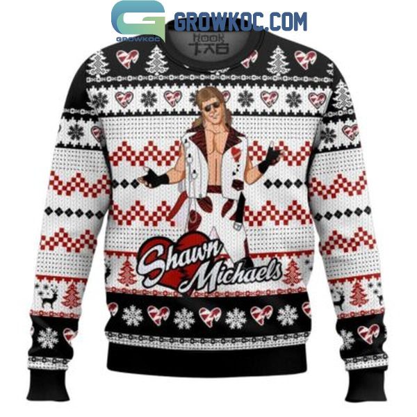 Shawn Michaels The Heartbreak Kid Christmas Ugly Sweater