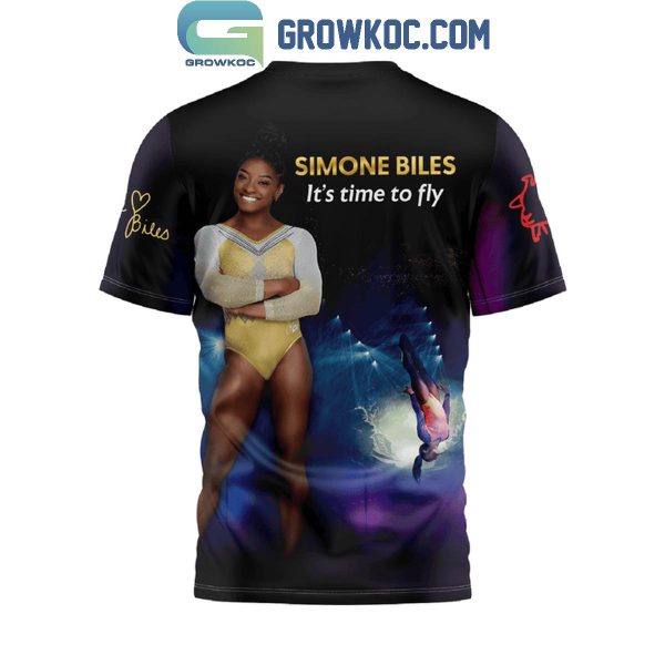 Simone Biles It’s Time To Fly Gold Over America Tour 2024 Hoodie T-Shirt