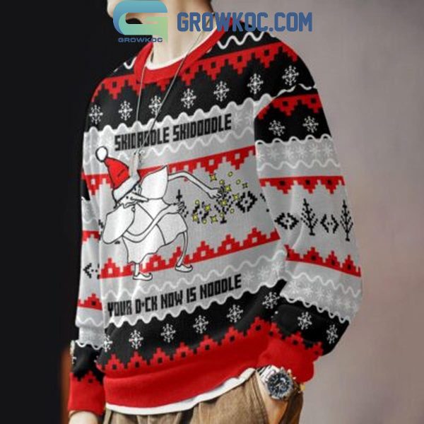 Skidaddle Skidoodle Your Dick Now Is A Noodle Christmas Ugly Sweater