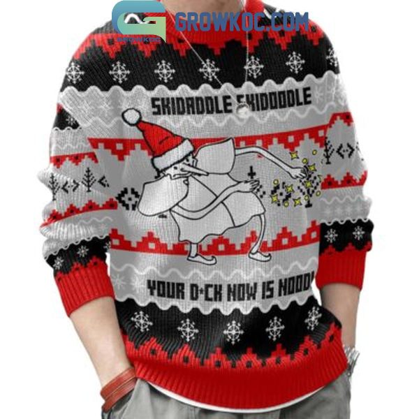 Skidaddle Skidoodle Your Dick Now Is A Noodle Christmas Ugly Sweater