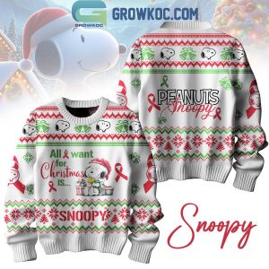 Snoopy All I Want For Christmas Is Peanuts Ugly Sweater